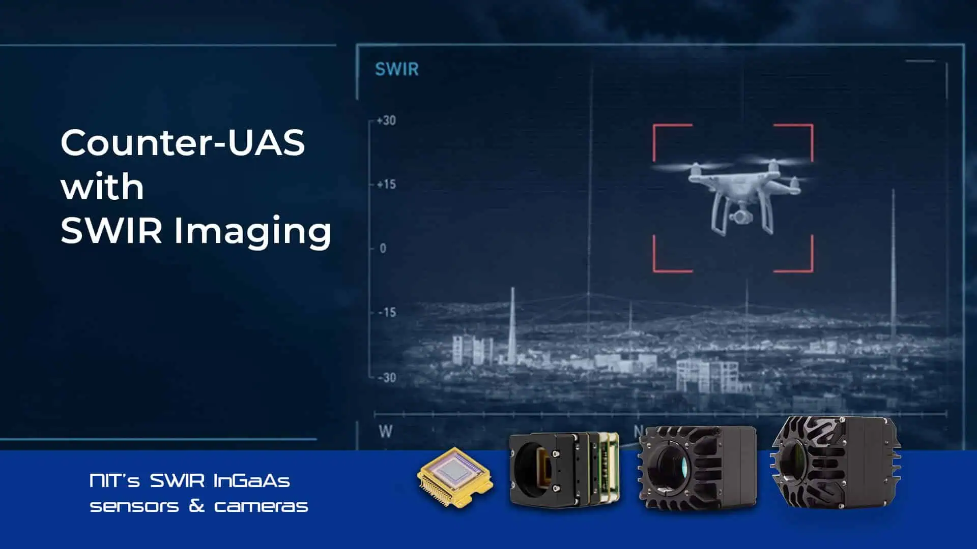 Counter-UAS with NIT SWIR sensors & cameras