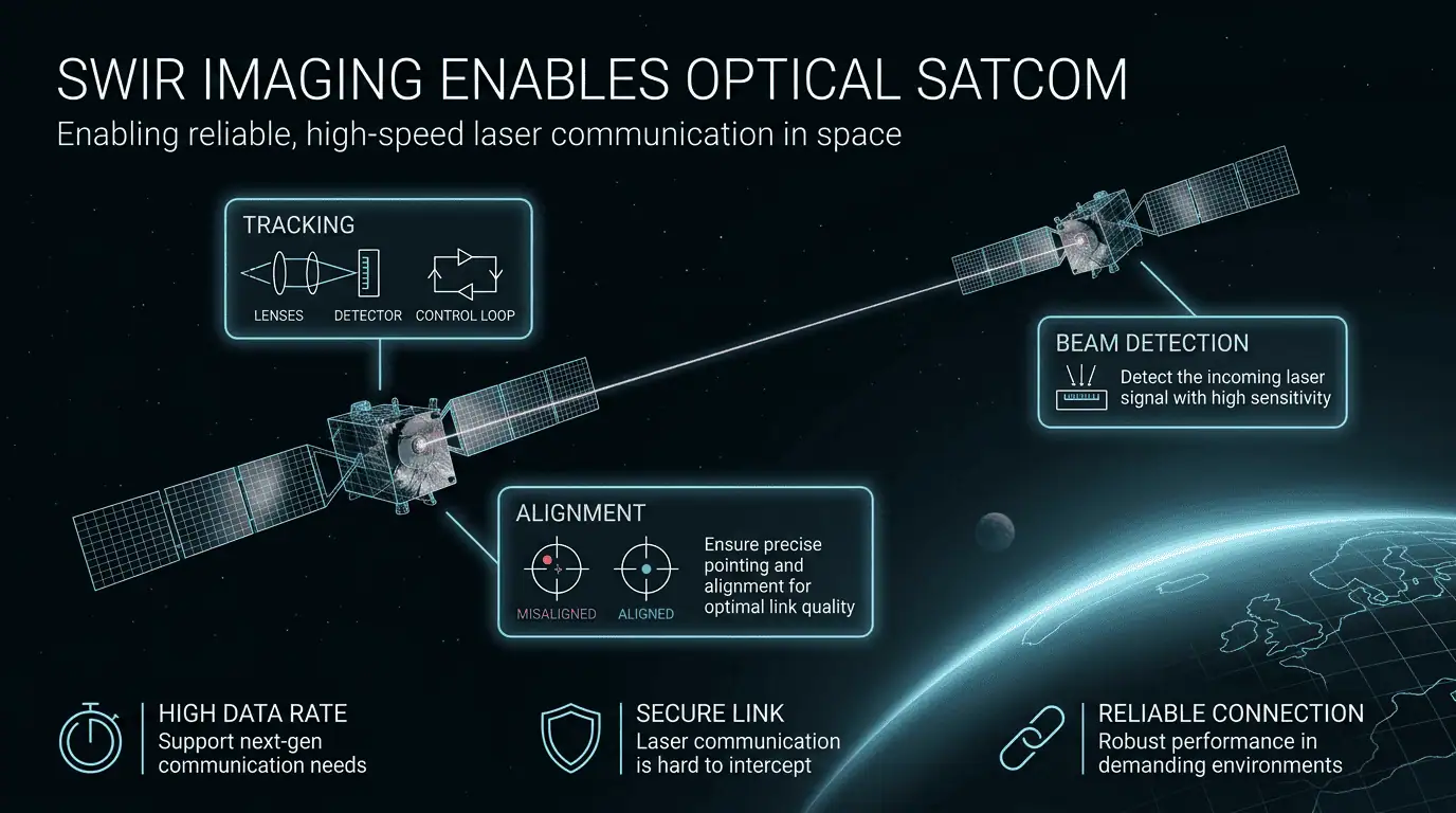 SWIR for SATCOM applications